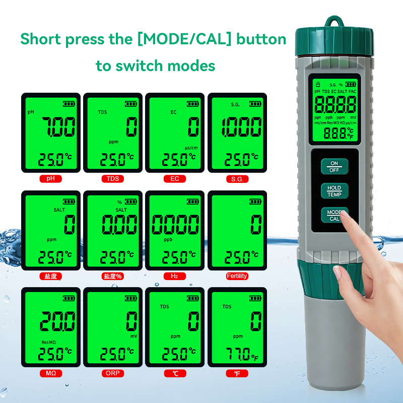 New 10 In 1 PH Meter PH TDS EC - Ph Meter Digital Water Tester ulasan dan harga
