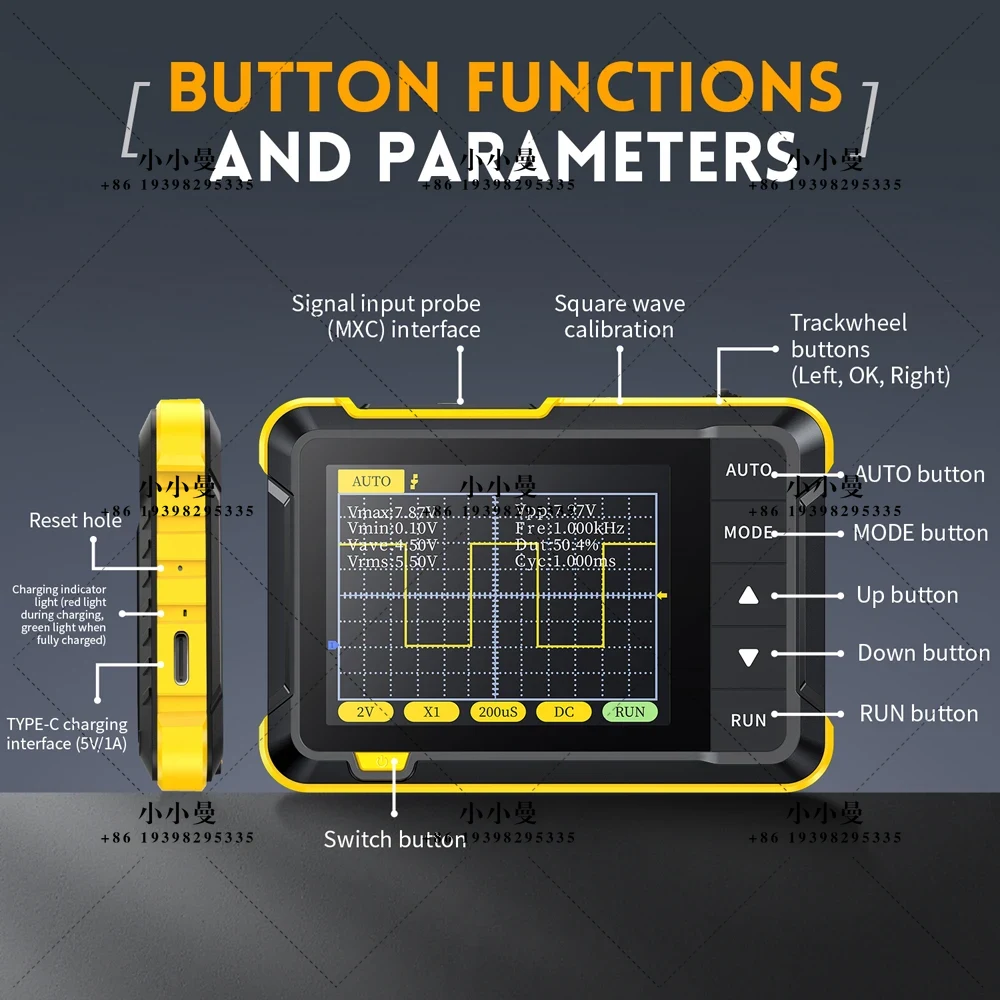 FNIRSI DSO152 Mini Handheld Di - Fnirsi Digital Oscilloscope Handheld ulasan dan harga