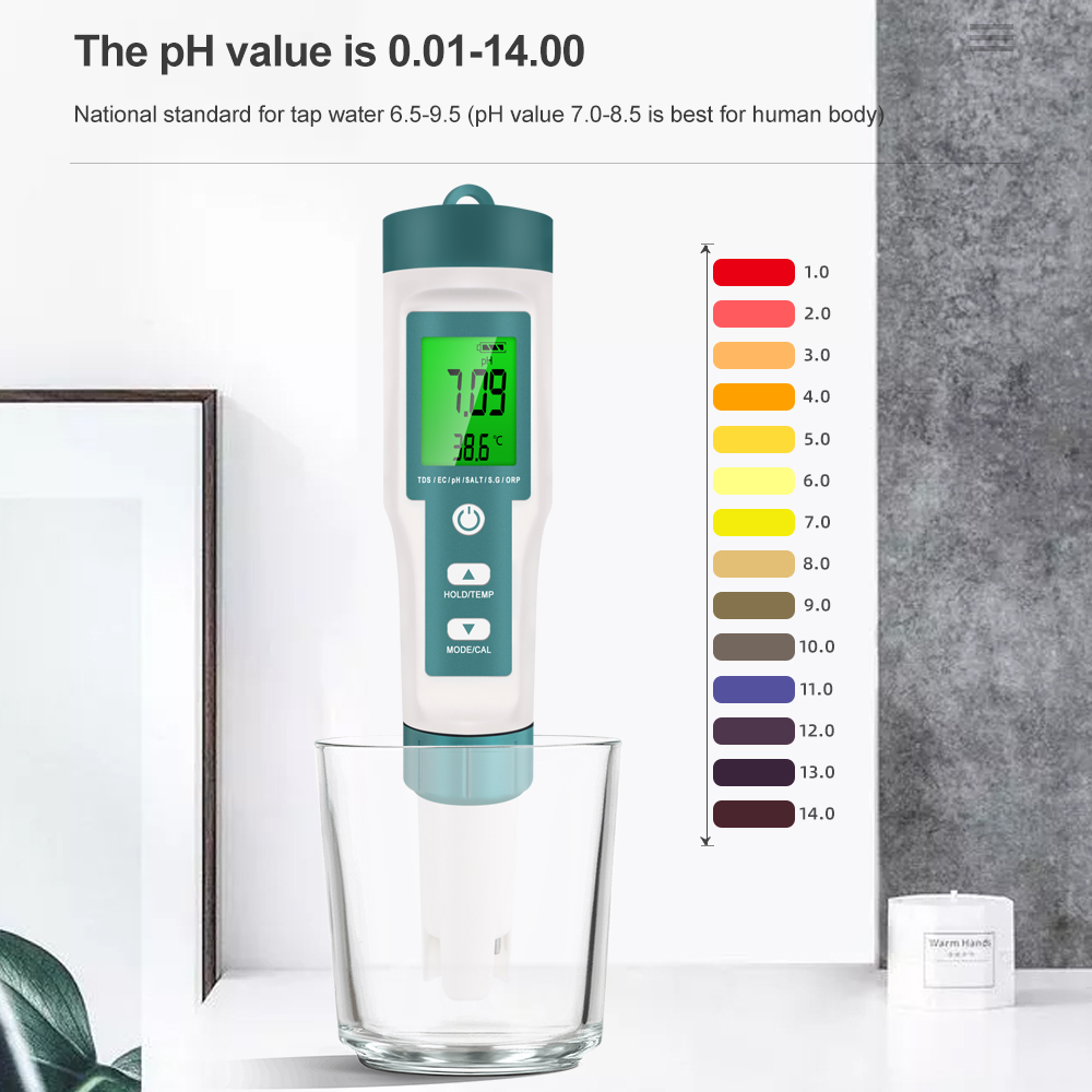 7 in 1 PH TDS EC ORP Salinity  - Ph Meter Digital Water Tester ulasan dan harga