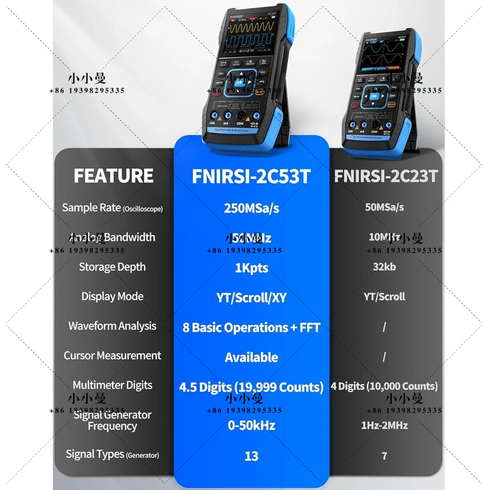 FNIRSI 2C53T Upgraded Handheld - Fnirsi Digital Oscilloscope Handheld ulasan dan harga