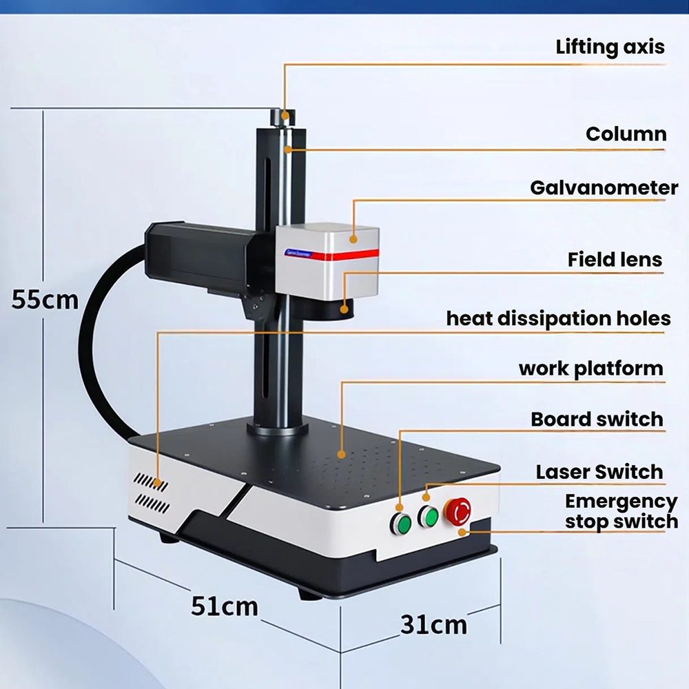 WaveTopSign 20W 30W Fiber Lase - Fiber Laser Marking Machine 30W ulasan dan harga