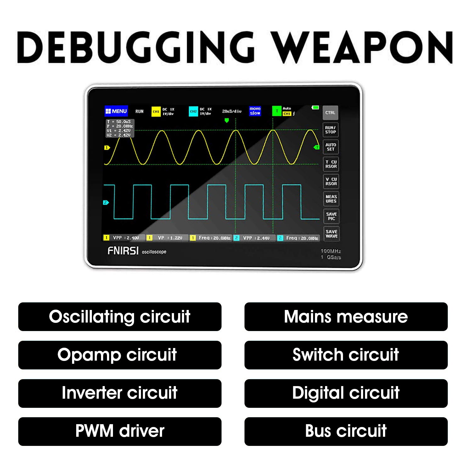 FNIRSI 1013D Plus Oscilloscope - Fnirsi Digital Oscilloscope Handheld ulasan dan harga